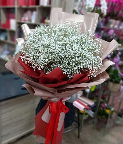 Букет цветов из: Гипсофила в ЗАТО Сибирском