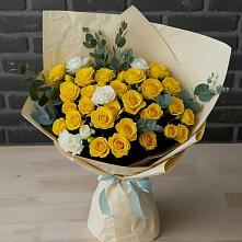 Букет цветов из:  Розы в ЗАТО Сибирском