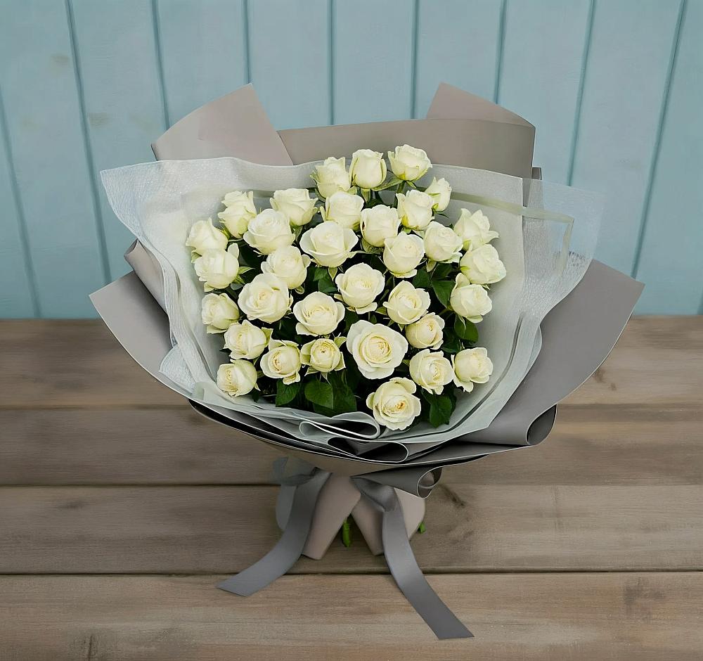 Букет Белоснежная нежность в ЗАТО Сибирском