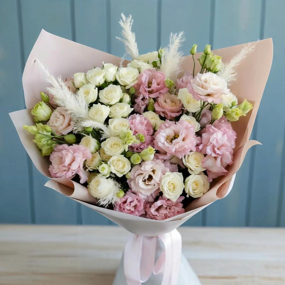 Букет цветов из: Альстромерии и Розы в ЗАТО Сибирском