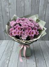 Букет цветов из:  Хризантемы в ЗАТО Сибирском