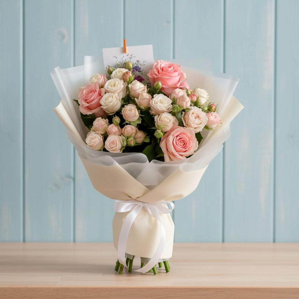 Букет цветов из: Розы в ЗАТО Сибирском