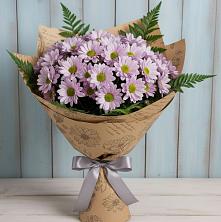 Букет цветов из:  Хризантемы в ЗАТО Сибирском