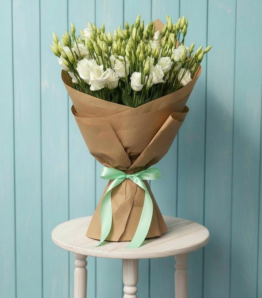 Букет цветов из: Лизиантусы в ЗАТО Сибирском