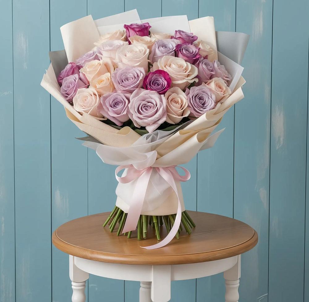 Букет цветов из: Розы в ЗАТО Сибирском