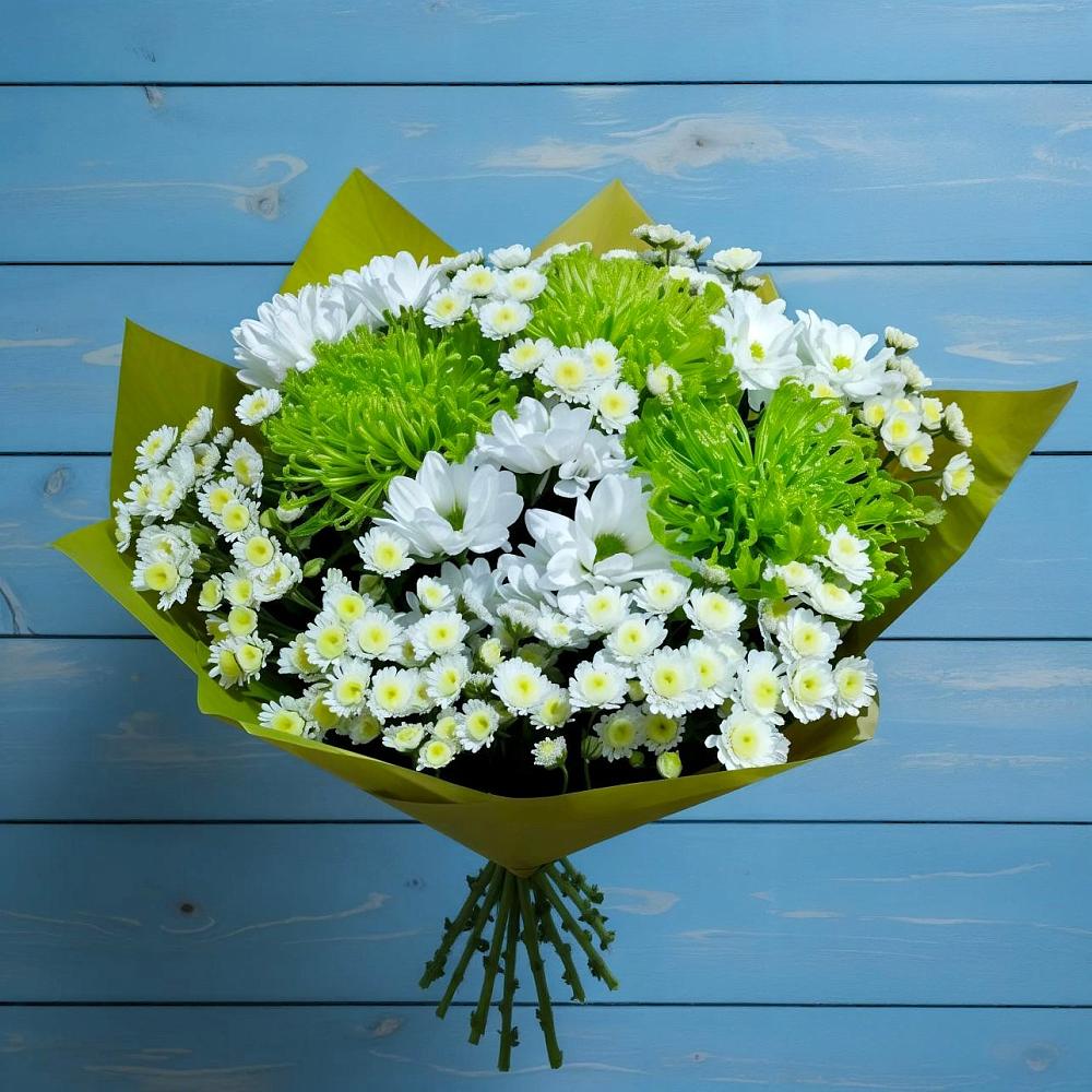 Букет цветов из: Хризантемы в ЗАТО Сибирском