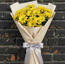 Букет цветов из:  Хризантемы в ЗАТО Сибирском