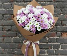 Букет цветов из:  Хризантемы в ЗАТО Сибирском