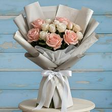 Букет цветов из:  Розы в ЗАТО Сибирском
