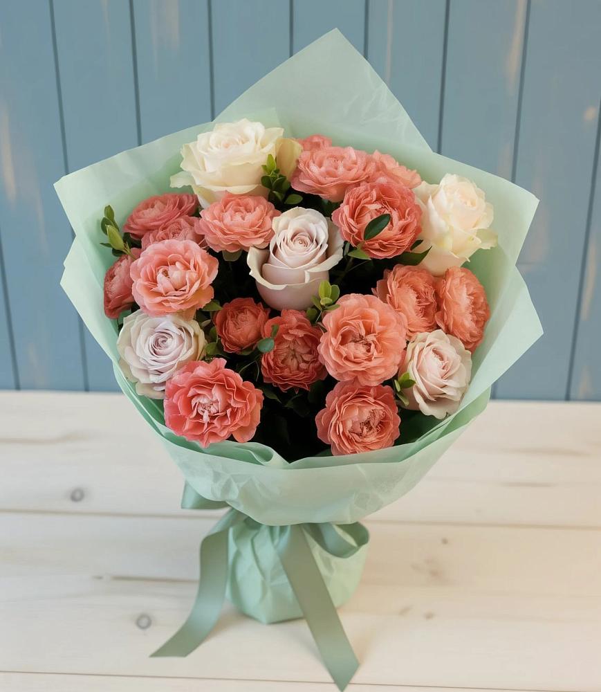 Букет цветов из: Розы в ЗАТО Сибирском