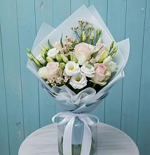 Букет цветов из:  Розы и Лизиантусы #REPLACE_PRED# ЗАТО Сибирском