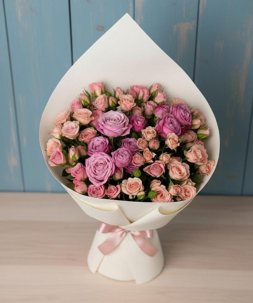 Букет цветов из: Розы в ЗАТО Сибирском