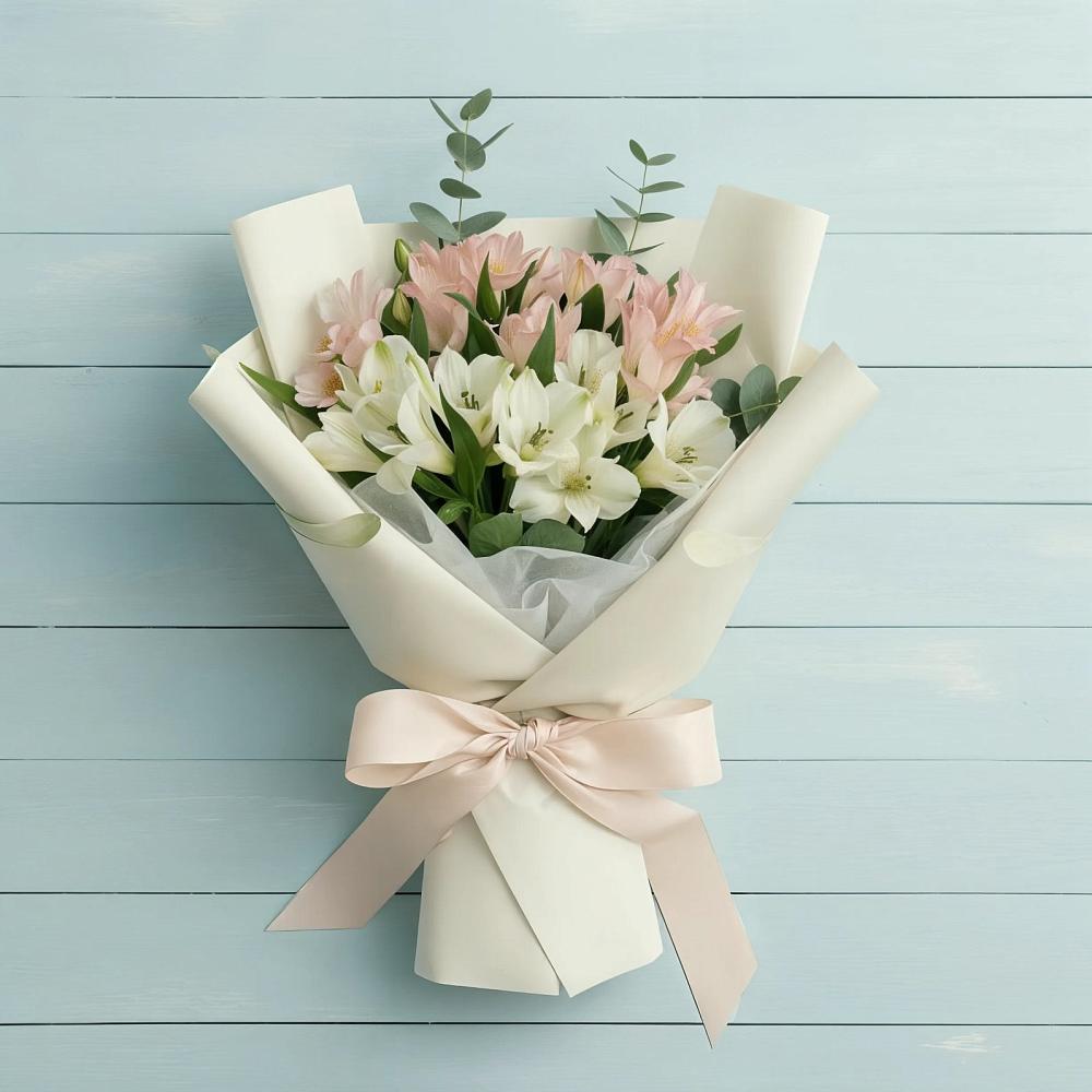 Букет цветов из: Альстромерии в ЗАТО Сибирском