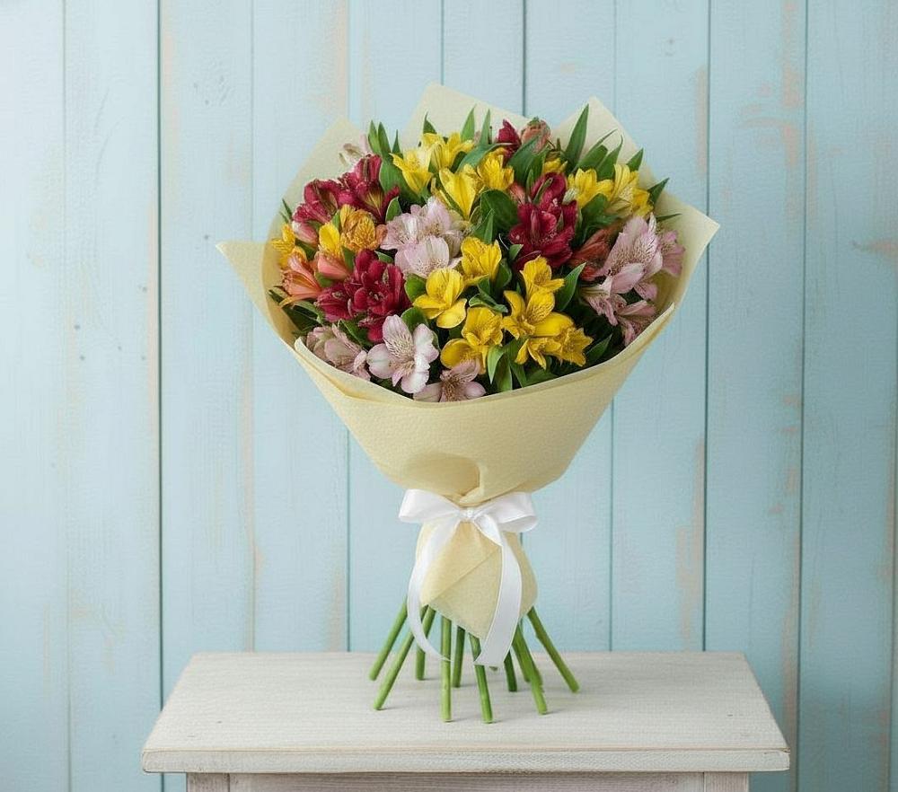 Букет цветов из: Альстромерии в ЗАТО Сибирском