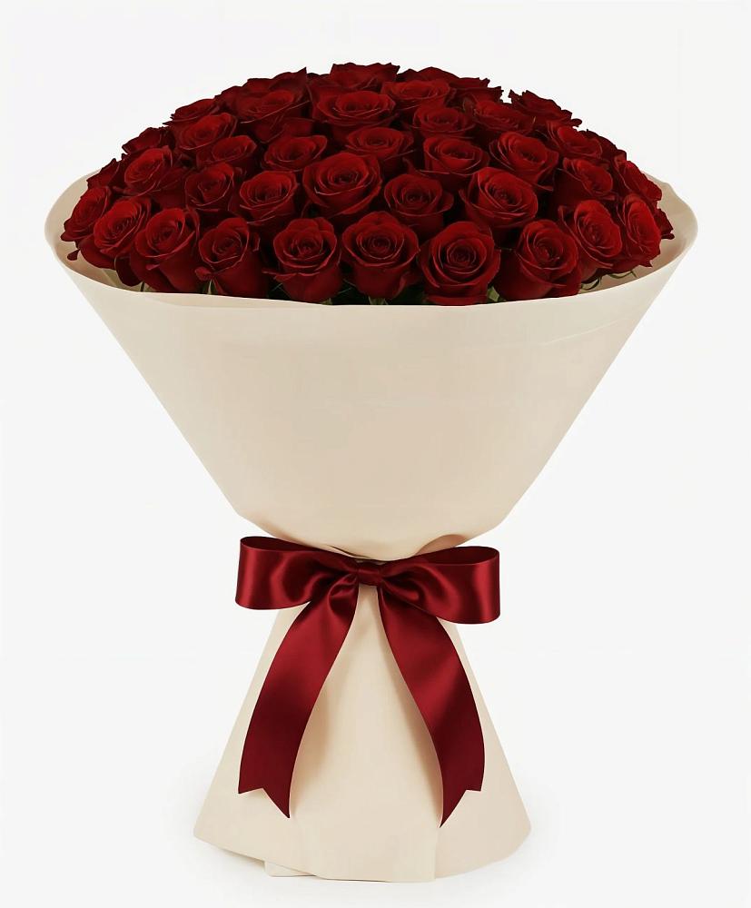 Букет 101 Бордовая роза Блэк Бакарра в ЗАТО Сибирском